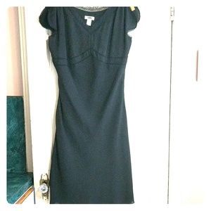 BLACK CAP SLEEVE DRESS